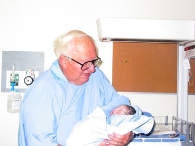 Proud Grandad with Perrycito