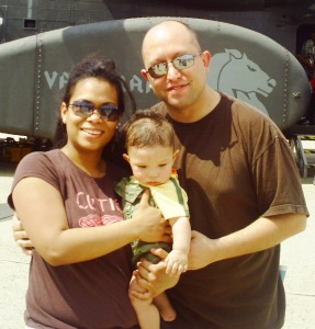 Doralicia, Nathan and Jon at airshow